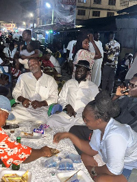 Frank Pinto in shots with some participants in the 2023  Ataya Festival