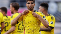 Morocco international Achraf Hakimi celebrated his goal for Dortmund by paying tribute to Floyd