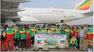 A photo of the Ethiopian national team