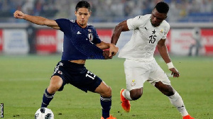 The Black Stars defeated World Cup-bound Japan in an international friendly to 2-0