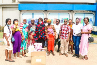 Beneficiaries from the event with members of JaneSarf