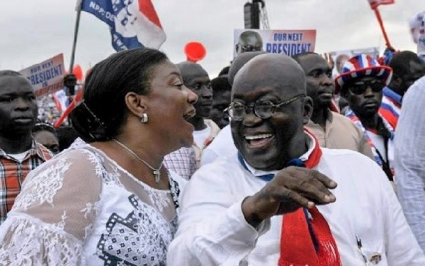 President Nana Addo Dankwa Akufo-Addo and his wife