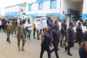 Some personnel from the various security services in Ghana