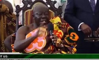 The Asantehene when he was rebuking Ashanti Region MPs