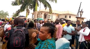 Some demonstrators during their recently held demo at NAM1's house