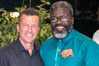 Lothar Matthaus and Sammy Kuffour