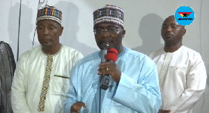 Vice president, Dr. Mahamudu Bawumia (middle)