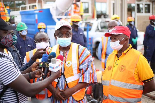 North East Region Minister, Solomon Boar Namli, speaking to the media