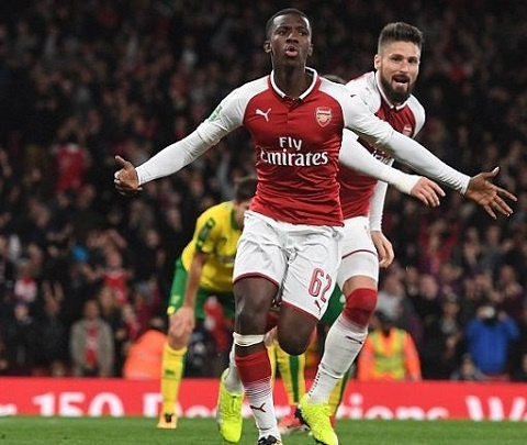 Edward Keddar Nketiah has been invited to the English Under 19 team