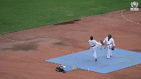 Parfait Hakizimana during a training session in Kigali, Rwanda