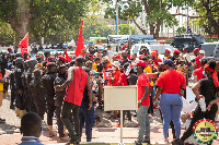 #FixTheCountry protesters at a demo in Accra last year