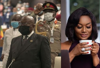 President Akufo-Addo and Sandra Ankobiah