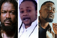 Ghanaian musicians, Samini, Daddy Lumba and Sarkodie