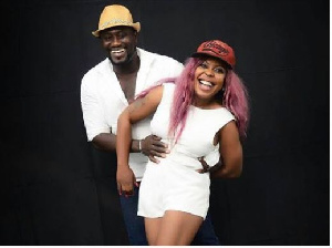 Afia Schwarzenegger and husband Abrokwa