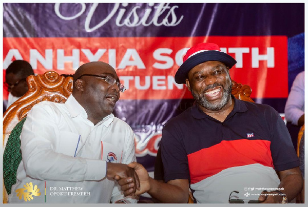 Bawumia (left) and NAPO, one of the rumoured running mate candidates