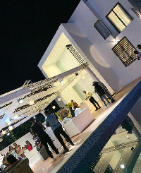 The new mansion is located at East Legon Hills in Accra