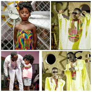 Okyeame Kwame and his kids