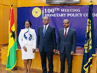 Governors of Bank of Ghana, Mrs Elsie Addo Awadzi, Dr Ernest Addison and Dr Maxwell Opoku Afari