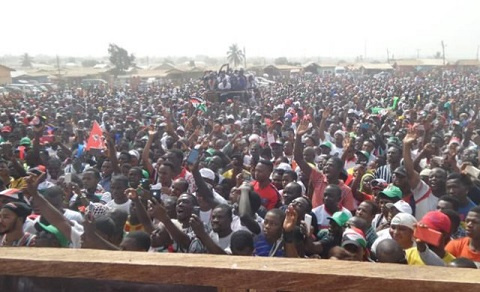 File photo of NDC members at a rally