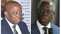 Mr Osafo-Maafo (R) and Daniel Domelevo