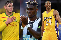 L-R Emiliano Sala, Christian Atsu, Kobe Bryant