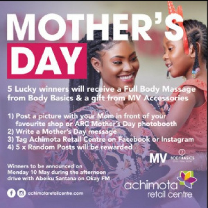 Appreciate our mothers on Sunday at the Achimota Mall