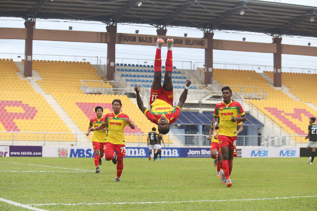 Attram does somersault celebration during a game