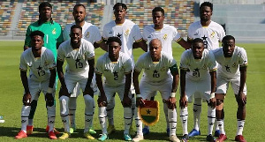 The Black Stars line up for a game