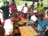 Members of Evangelical Lutheran Church at the church's organised fun games