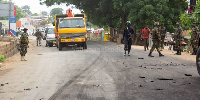 The group burnt lorry tyres, mounted roadblocks and engaged in a scuffle with the millitary