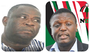 Mr Kofi Adams (R) says Mr Bugri Naabu