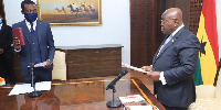 Kissi Agyebeng with President Nana Akufo-Addo