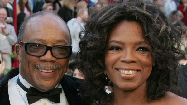 Quincy Jones and Oprah Winfrey at 2005 Oscars