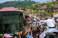 John Dramani Mahama has been touring some regions in recent times