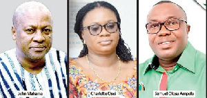 Mahama, Charlotte Osei and Ofosu Ampofo