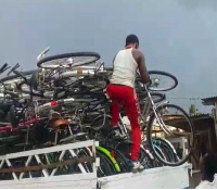 Eric Amankwa Blay retrieved his  bicycles from delegates after losing the primaries