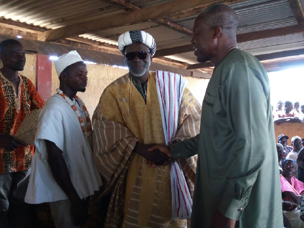 Vice President, Paa Kwasi Bekoe Amissah-Arthur at the Palace of Chief Mohammed Bawa Abdulaia.