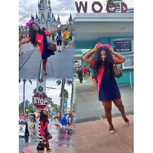 Jackie Appiah in Disney World