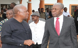 President Mahama (left) with Amissah-Arthur