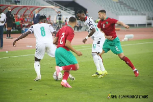 Joel Fameyeh made his first Black Stars appearance in the 1-0 defeat to Morocco