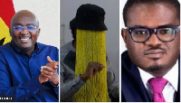 Left - right: Dr. Mahamudu Bawumia, Anas Armeyaw Anas and Charles Adu Boahen