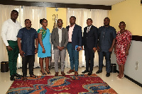 A group picture of Arkel, Abjel team members with sponsors after the media briefing