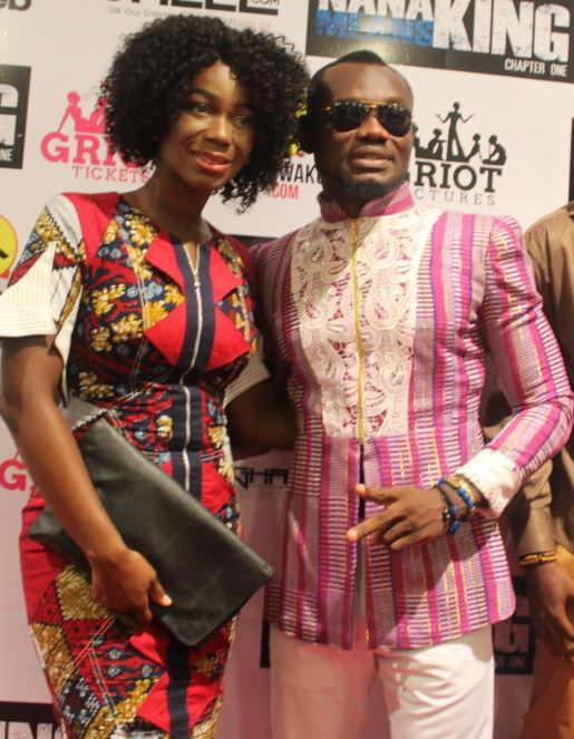 Ama K Abebrese, with Prince David Osei