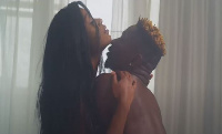 Shatta Wale flirting with Efia Odo in a music video