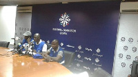 EC officials at the press conference