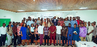 Participants at the launch of the report on locally led adaptation