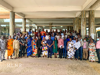 George Mireku Duker in a group photo with the participants