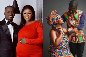 Blogger ZionFelix and baby mama, Minalyn Lawani and Erica Kyem