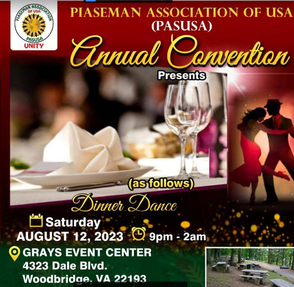 A flyer of the social gathering organised by PASUSA