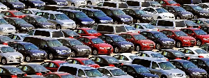 A file photo of imported cars